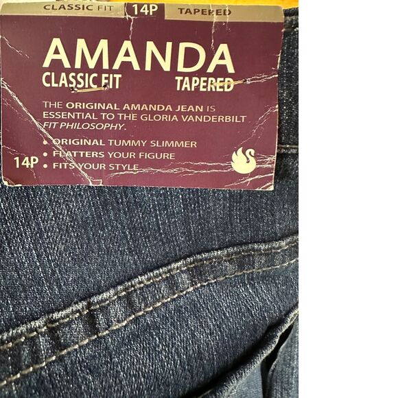 Gloria Vanderbilt‎ Amanda Classic Fit Tapered Ultra Stretch Jeans 14P - Picture 4 of 5